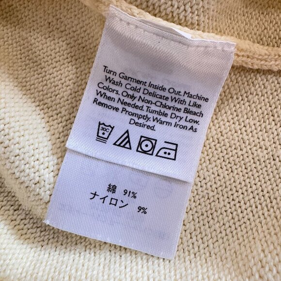 Eddie Bauer Men's Sweater Vest Light Butter Yellow Size L Large Golf Preppy - Picture 5 of 6